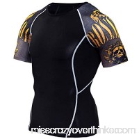 Mens Skins Compression Fitness Shirt Short Sleeve Athletics Shirt B07QF9VWZR